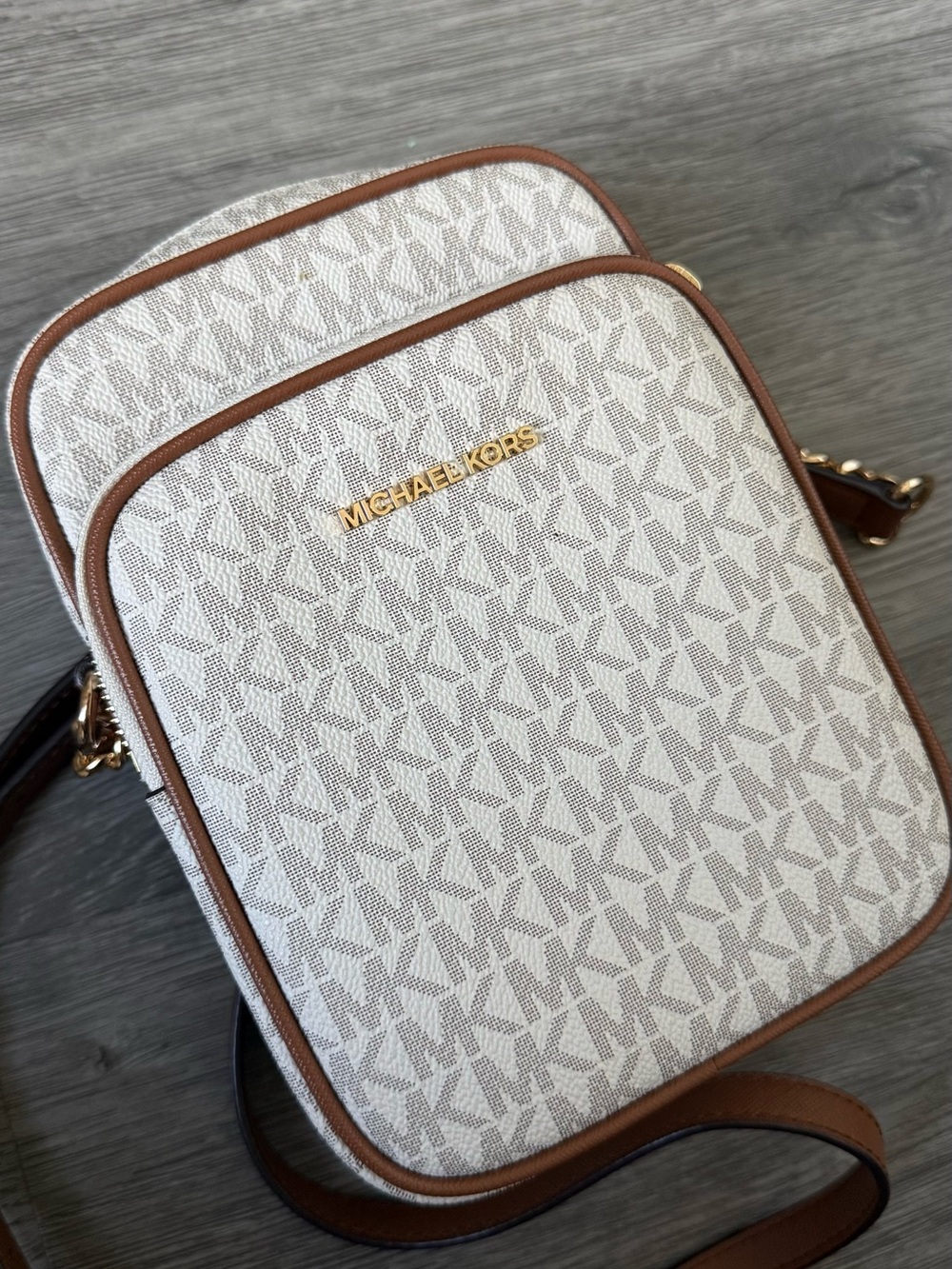 Michael Kors Crossbody Purse with Gold Hardware